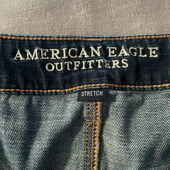 American eagle tom girl stretch size 8 long jeans - Picture 2 of 4
